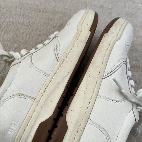 Madewell Court White Leather Sneakers Shoes 8 - Picture 10 of 11